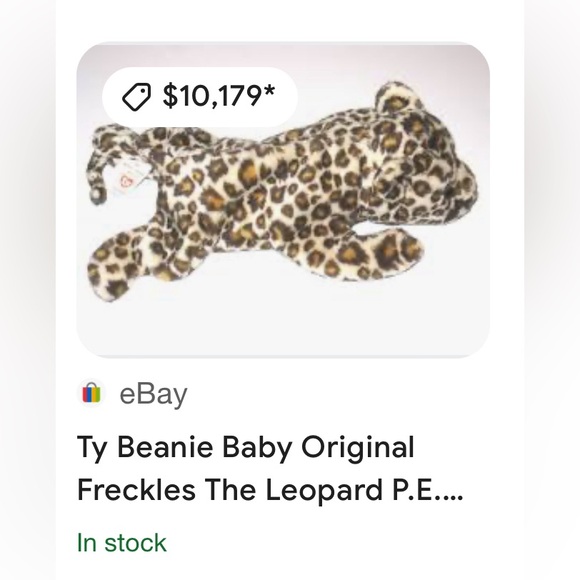 Exclusive Vintage Rare TY Freckles the Cheetah Stuffed Animal - Picture 10 of 11
